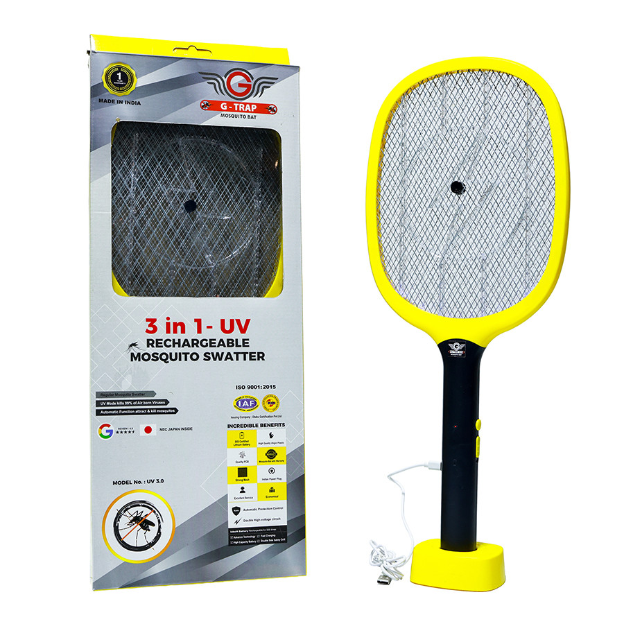 2 IN 1  UV RECHARGEABLE MOSQUITO SWATTER
