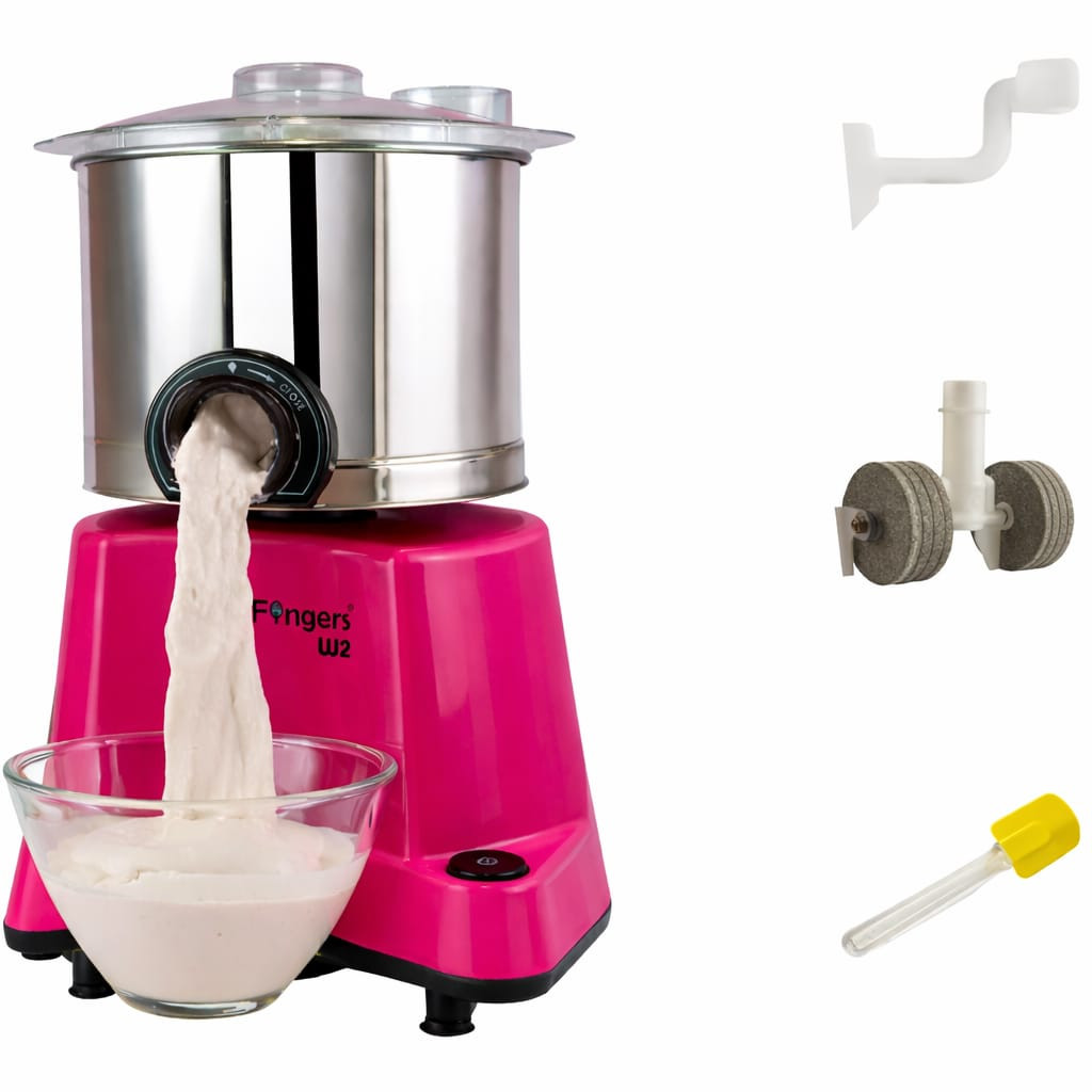 2 Liter-PINK/SmartFingers Comfort Plus Table Top Magic Wet Grinder 230V 50hz- (WITHOUT ATTACHMENT)