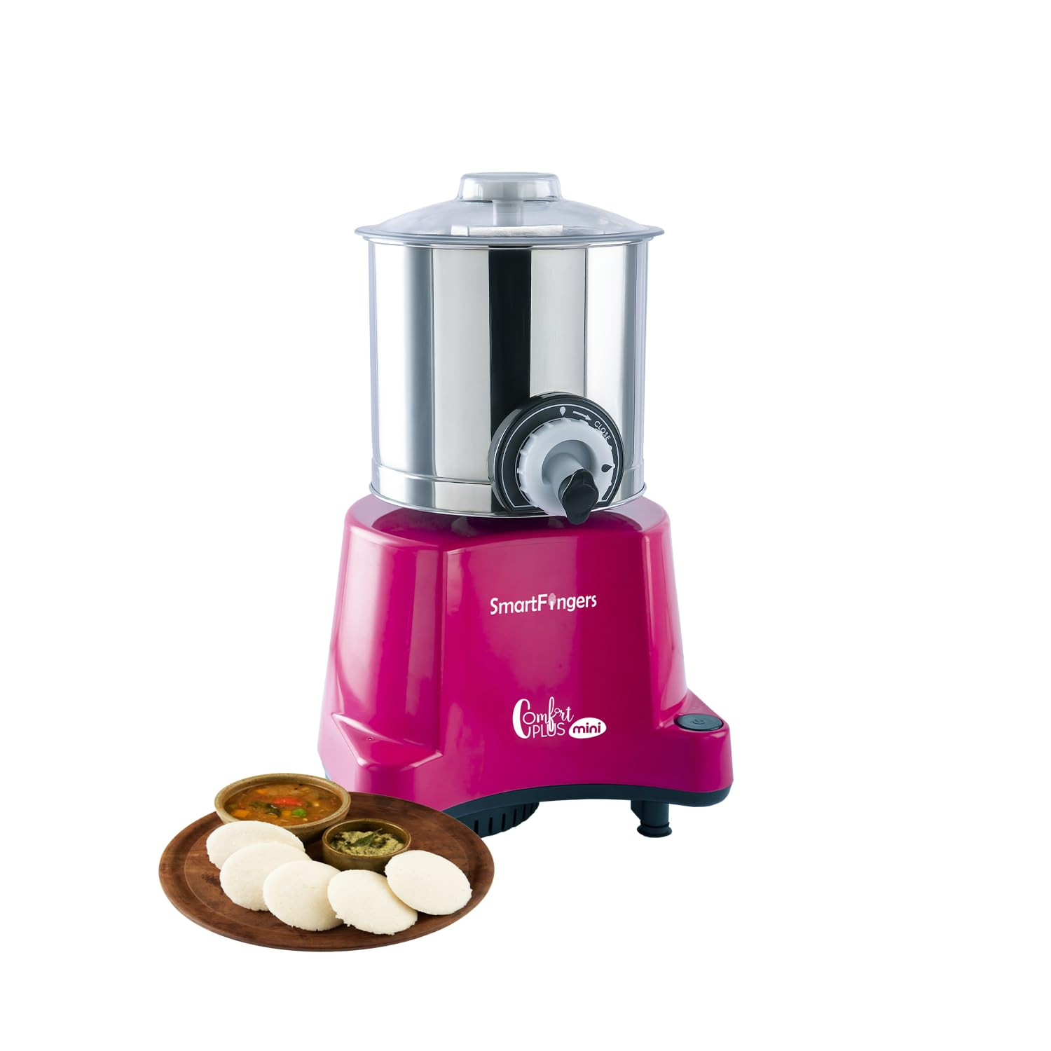 SMARTFINGERS COMFORT PLUS MINI(1.25 Litre)WET GRINDER 3IN ONE OFFER